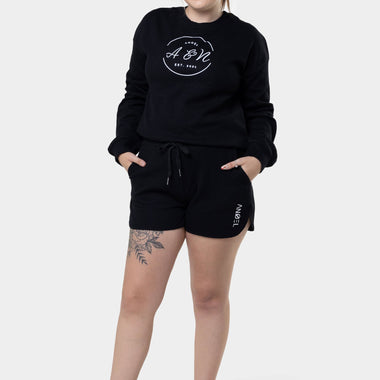 Basic black loungewear top