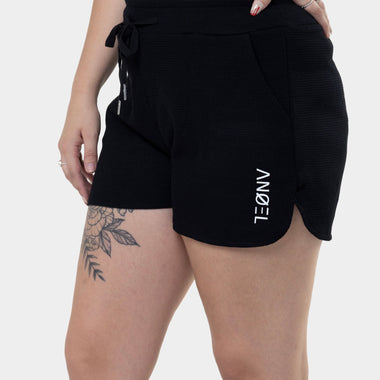 Basic black loungewear short
