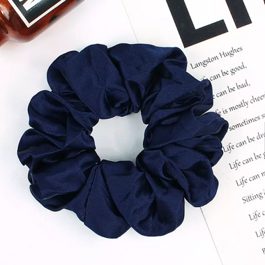 Navey Silk Hair Scrunchie