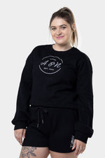 Basic black loungewear top