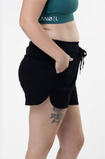 Basic black loungewear short